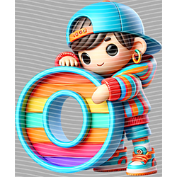 Cartoon letters-CL 660